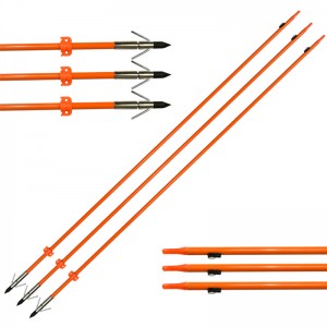 110021-og elong kültéri od8mm 32 hüvelykes bowfishing arrow Üvegszálas tengely íjászat halászat használatával