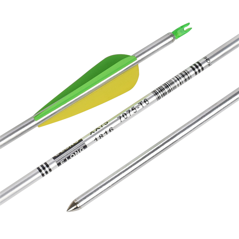 Elong Outdoor 116062 30inch SP650 Alumínium Arrow Silver Color Íjászat Bow Shooting