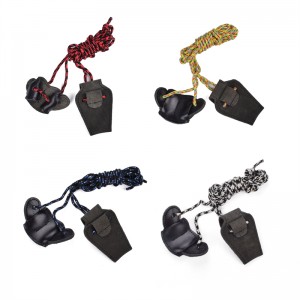 Nika íjászat 454001 Bow Stringer Nylon&Leather Állítható íjászat Recurve/tradional Bow String Támogatási gyakorlat