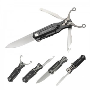 Elong Outdoor 360001 Többfunkciós Alumínium Slingshot könyökkaros Knife Outdoor Survival és Vadászat