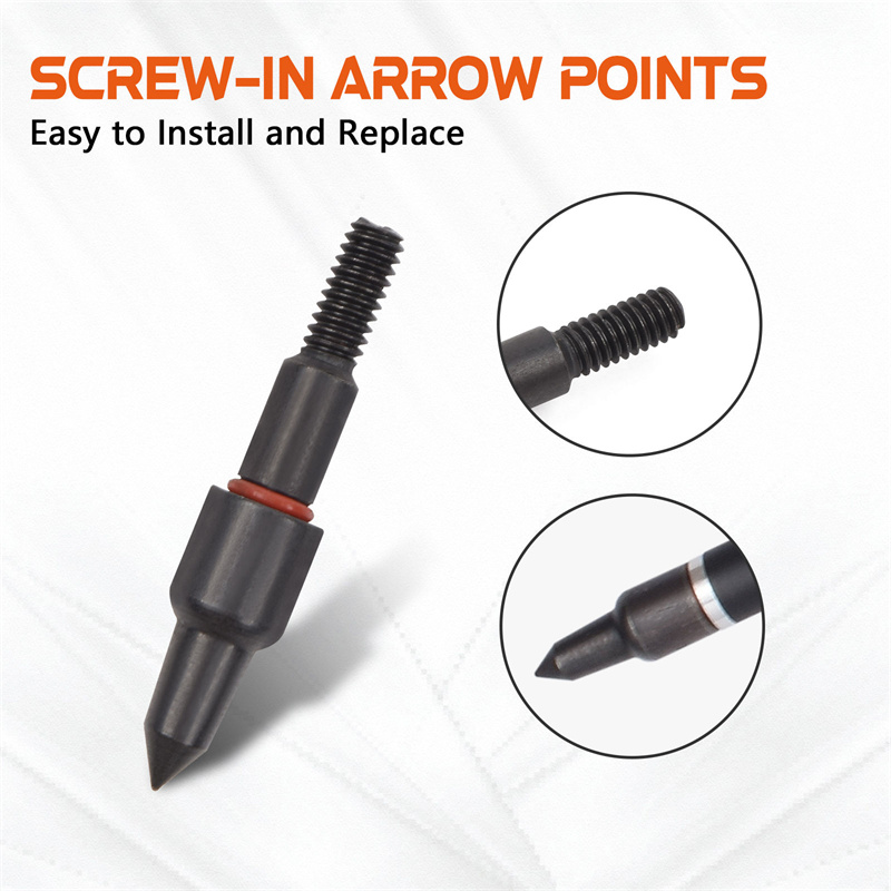 ElongaRrow 100 Grain íjász acélnyílfejek 7,8 mm -esnyilakra