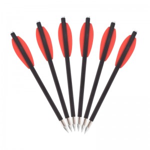 ELONGARROW 119612-05 16cm pisztolyszerszeríj csavarok szénnyíl csavarok 2db piros lapáttal